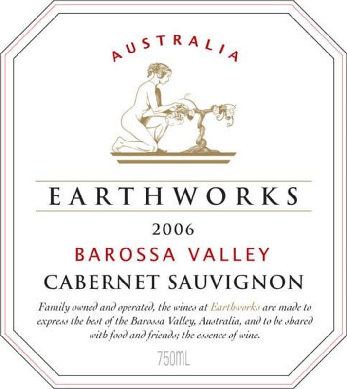 Earthworks Cabernet Sauvignon 2006 Front Label