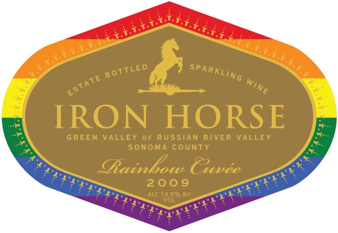 Iron Horse Rainbow Cuvee 2009 Front Label