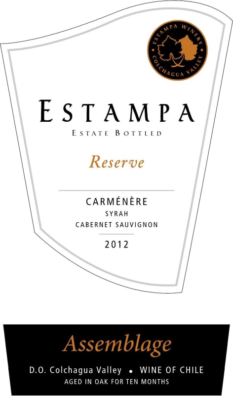 Estampa Assemblage Reserve Carmenere 2012 Front Label