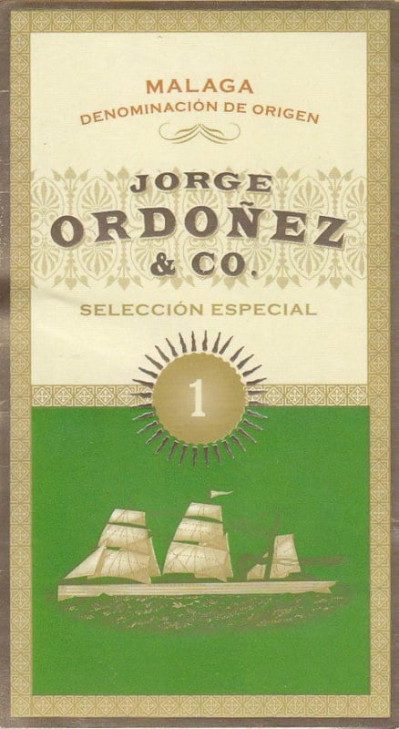 Jorge Ordonez No 1 Seleccion Especial 2010 Front Label