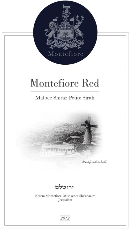 Montefiore Red 2012 Front Label