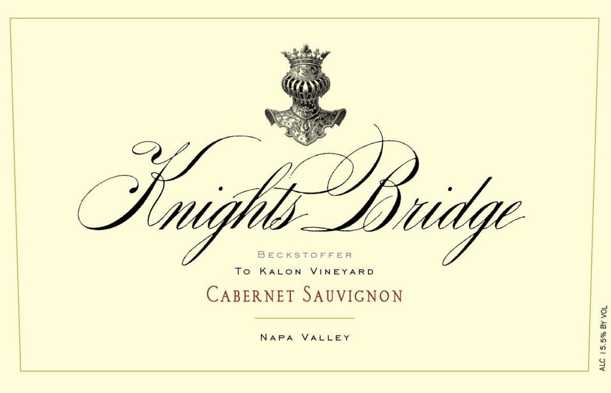 Knights Bridge Beckstoffer To Kalon Vineyard Cabernet Sauvignon 2011 Front Label