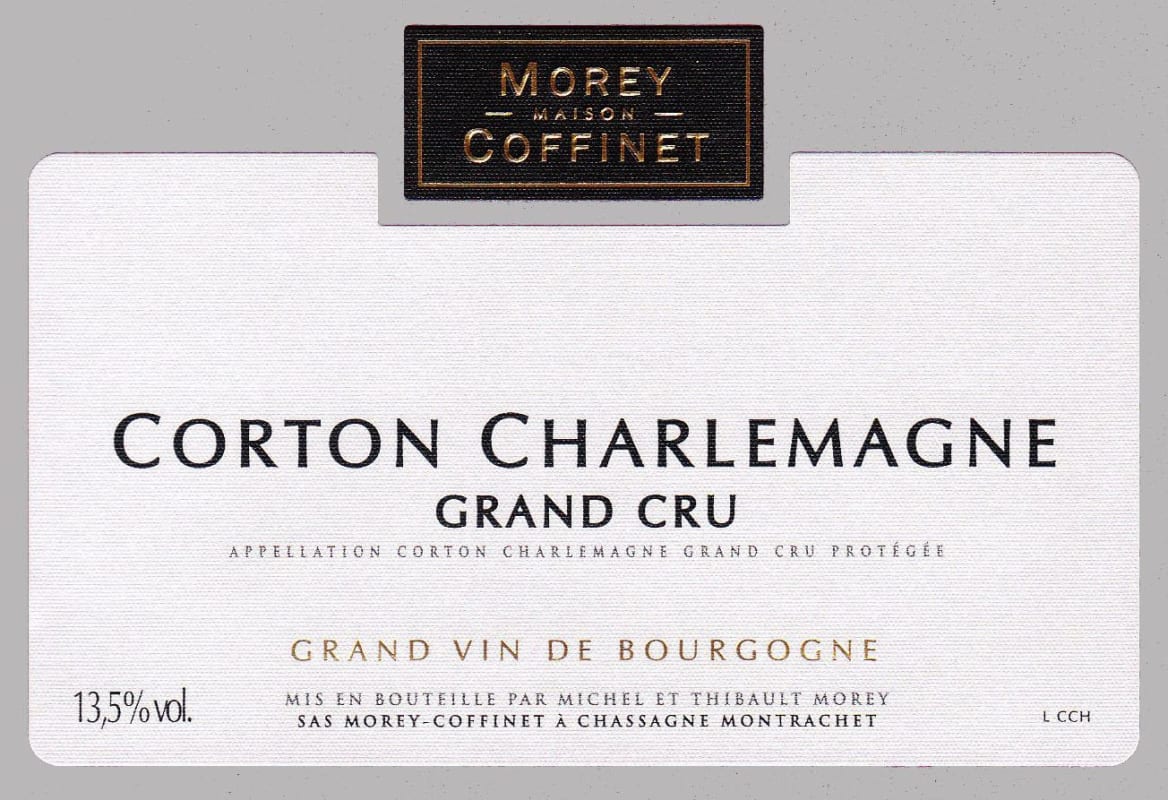 Morey-Coffinet Corton Charlemagne Grand Cru 2014 Front Label