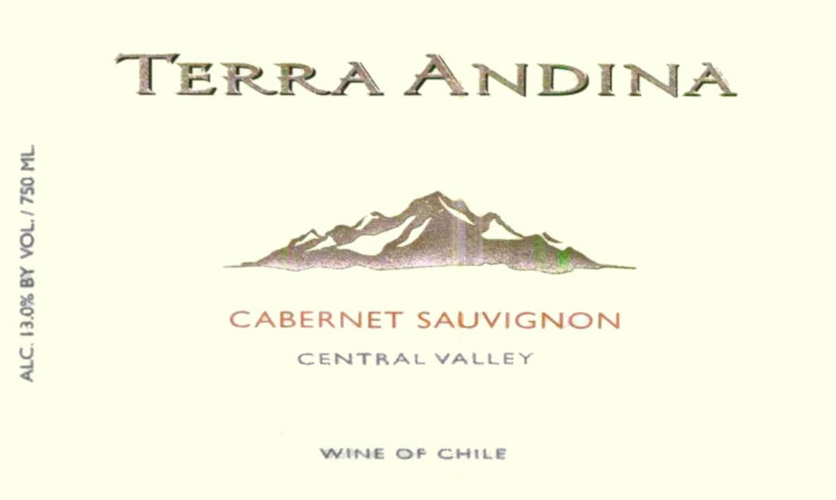 Terra Andina Cabernet Sauvignon 2009 Front Label