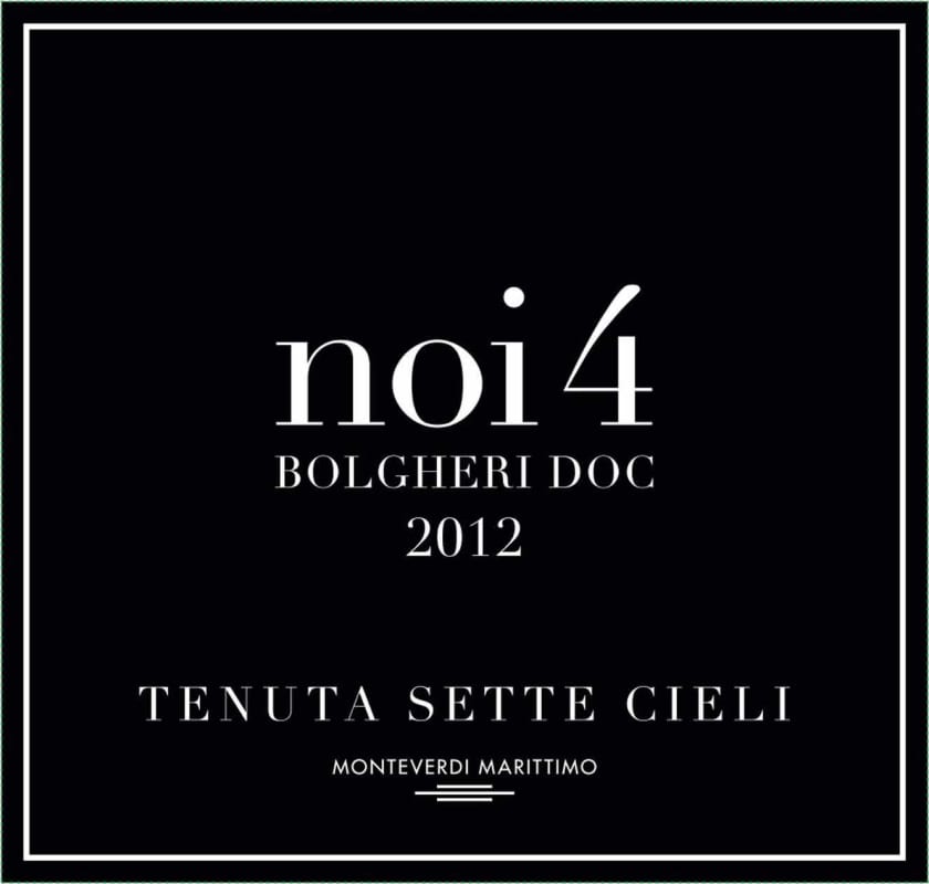 Tenuta Sette Cieli NOI4 2012 Front Label