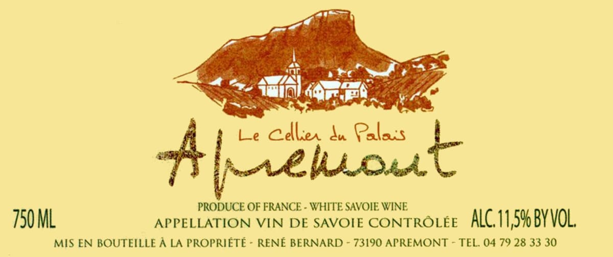 Le Cellier du Palais Apremont 2013 Front Label