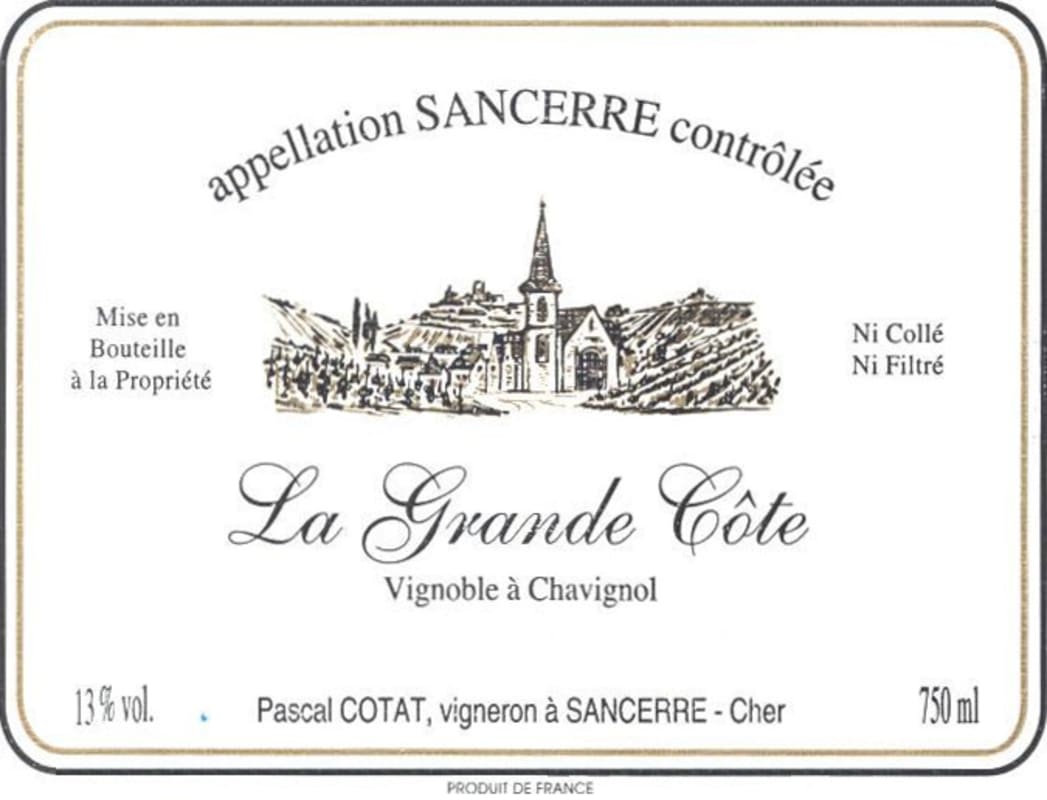 Pascal Cotat Sancerre La Grande Cote 2006 Front Label