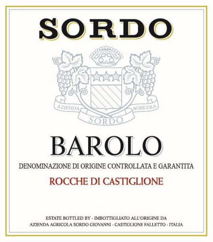 Weingut Ehrhart Barolo Rocche di Castiglione 2011 Front Label