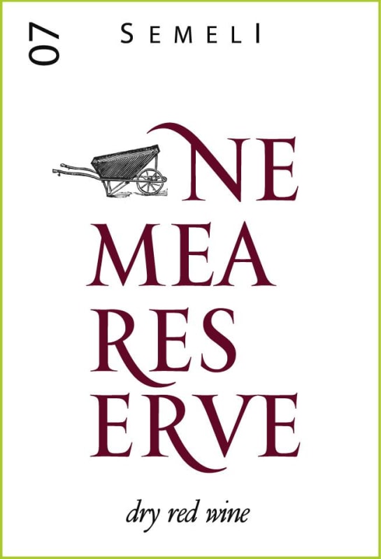 Semeli Nemea Reserve 2007 Front Label