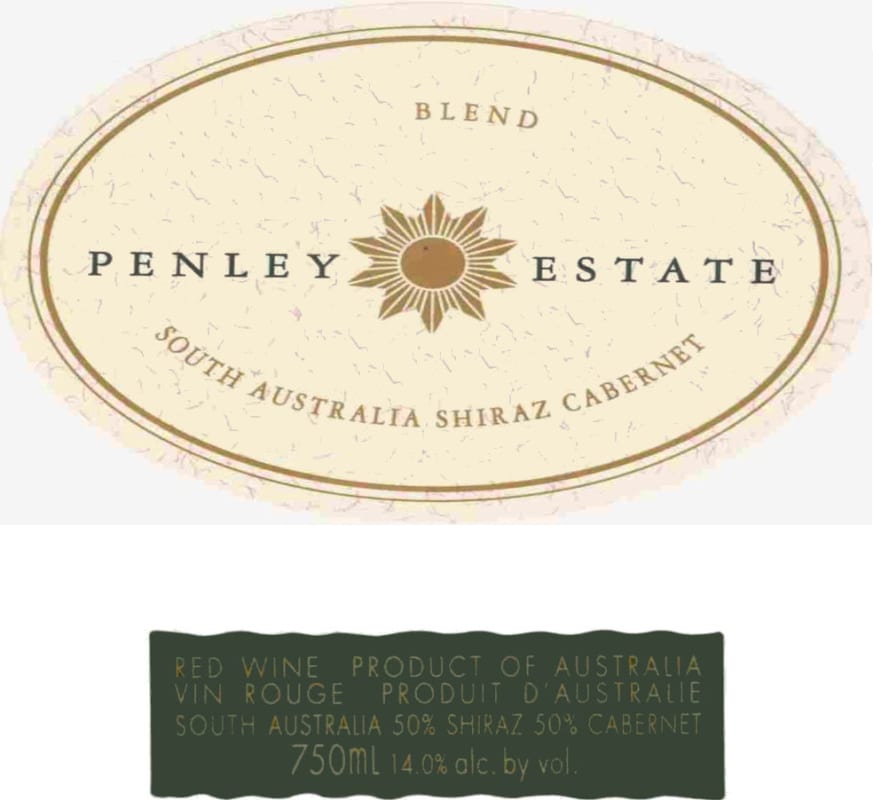 Penley Shiraz Cabernet 2008 Front Label