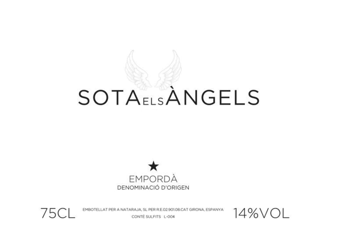 Sota els Angels Tinto 2014 Front Label