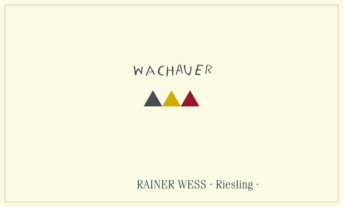 Rainer Wess Riesling 2014 Front Label