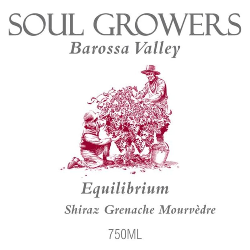 Soul Growers Equilibrium Shiraz Grenache Mourvedre 2012 Front Label