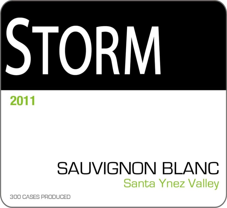 Storm Wines Santa Ynez Valley Sauvignon Blanc 2011 Front Label