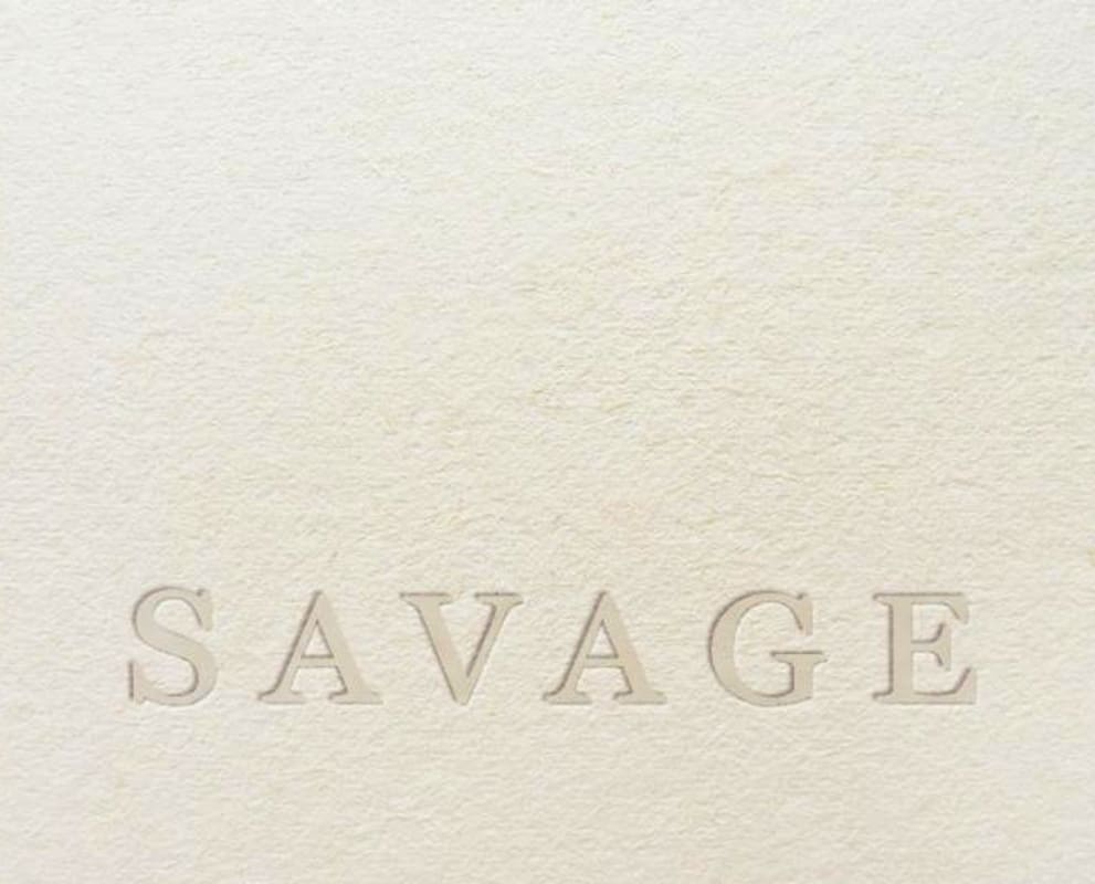 Savage White 2012 Front Label