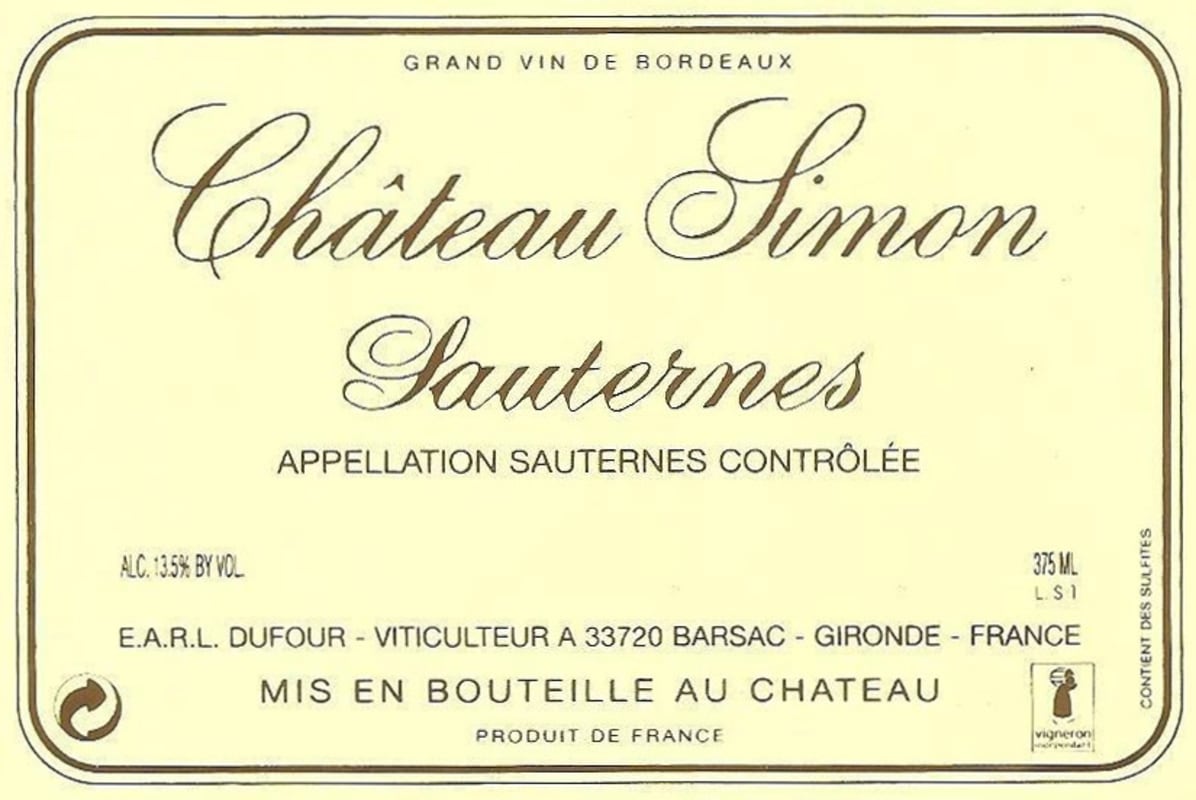Chateau Simon 2011 Front Label