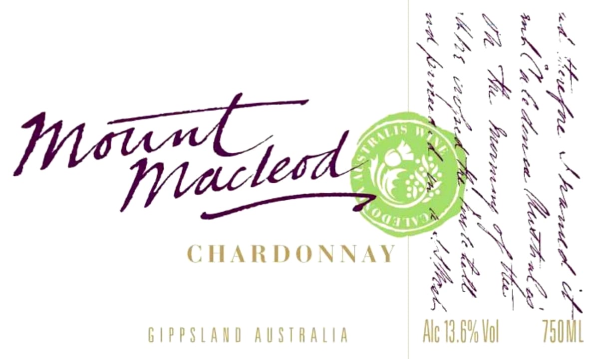 South Gippsland Wine Company Pty Ltd. Mount Macleod Chardonnay 2014 Front Label
