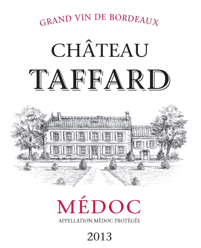 Chateau Taffard de Blaignan 2013 Front Label