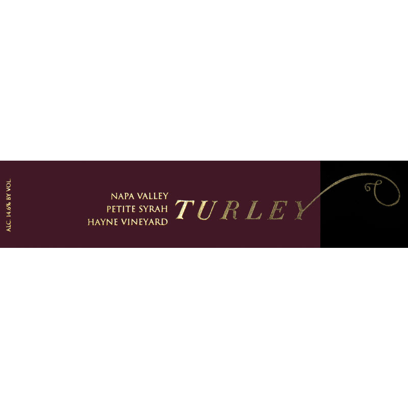 Turley Hayne Vineyard Petite Syrah 2015 Front Label