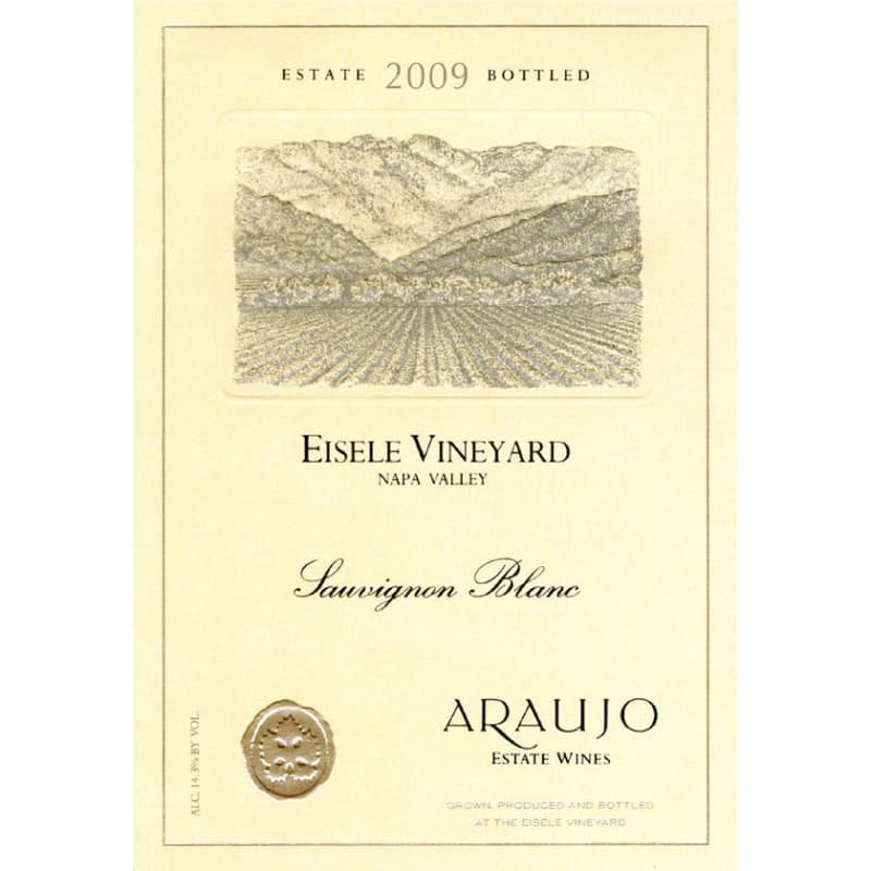 Araujo Eisele Vineyard Sauvignon Blanc 2009 Front Label