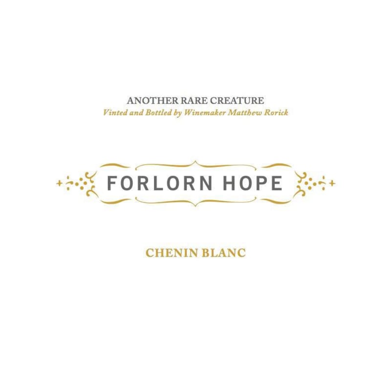 Forlorn Hope Estate Chenin Blanc 2016 Front Label