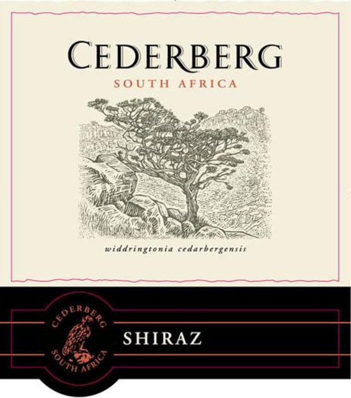 Cederberg Shiraz 2012 Front Label