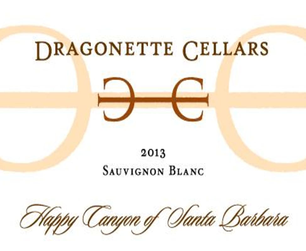 Dragonette Cellars Happy Canyon Sauvignon Blanc 2013 Front Label
