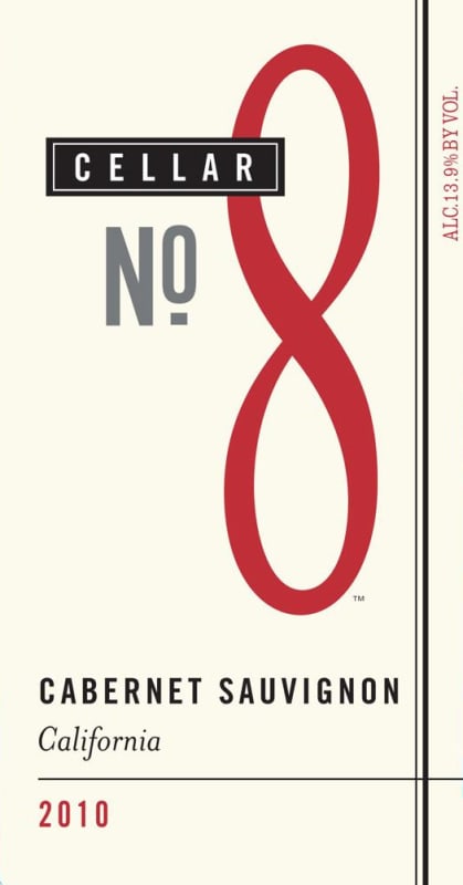 Cellar No. 8 Cabernet Sauvignon 2010 Front Label