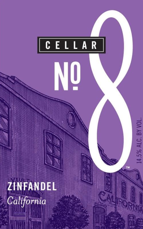 Cellar No. 8 Zinfandel 2012 Front Label