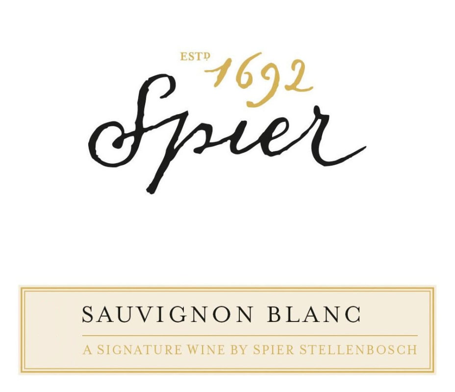 Spier Signature Sauvignon Blanc 2014 Front Label