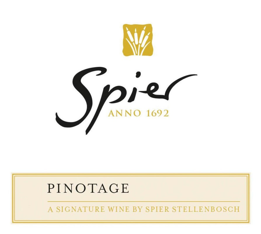 Spier Signature Pinotage 2012 Front Label