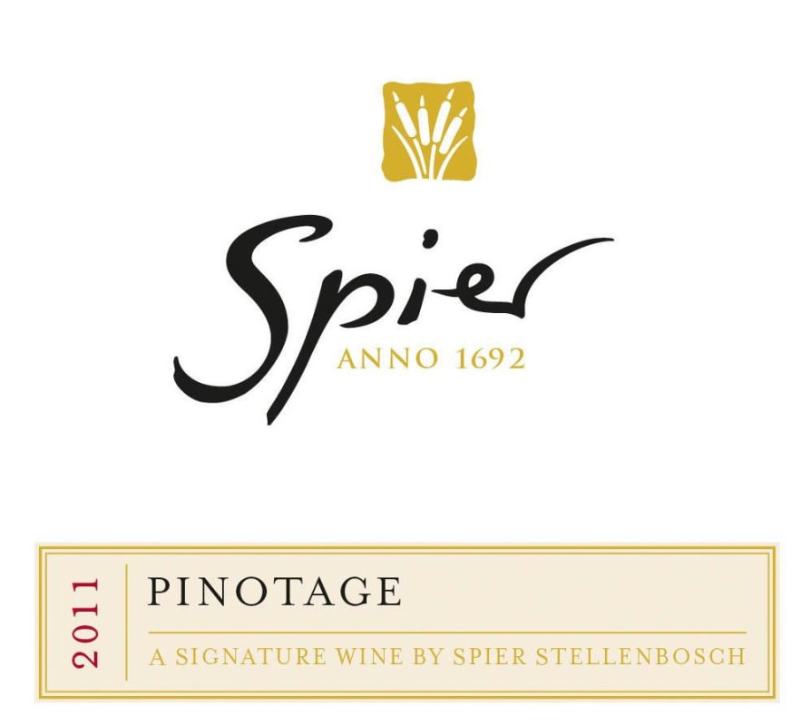 Spier Signature Pinotage 2011 Front Label