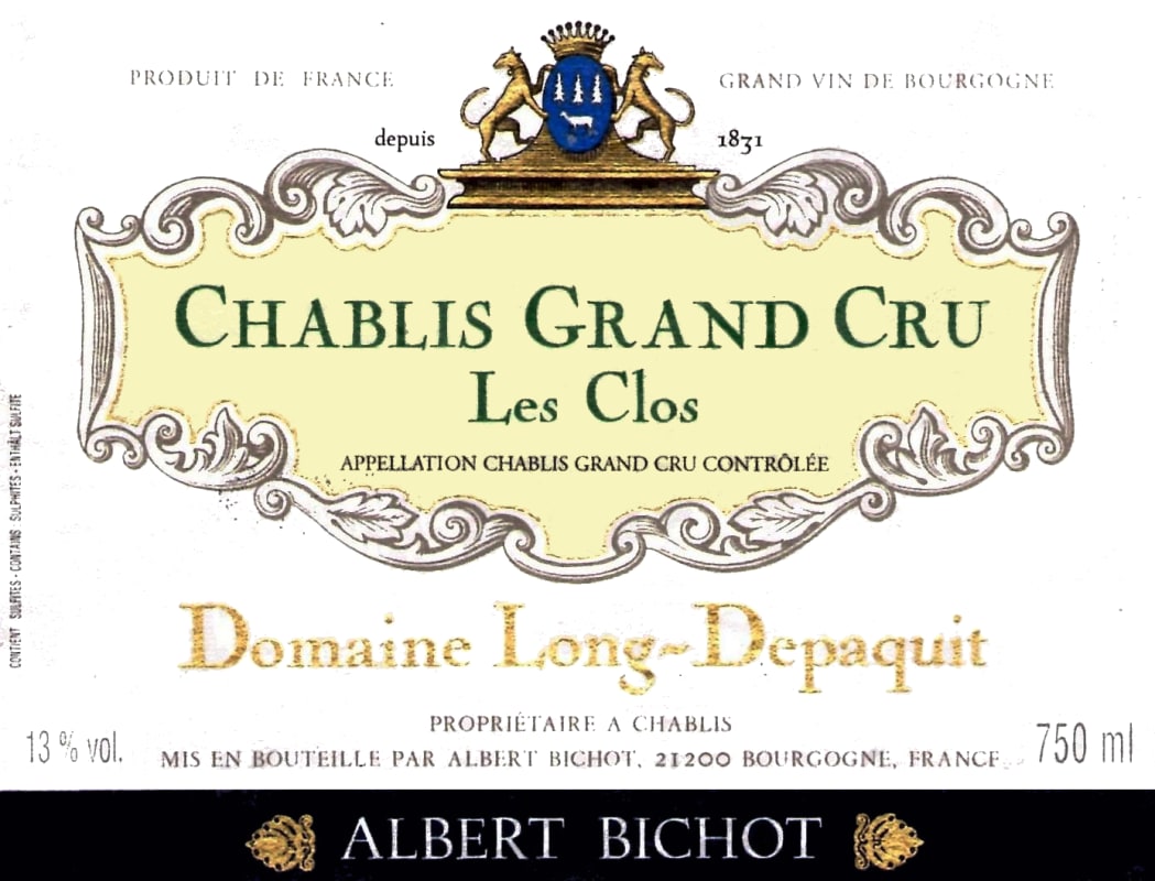 Albert Bichot Chablis Grand Cru Les Clos 2009 Front Label