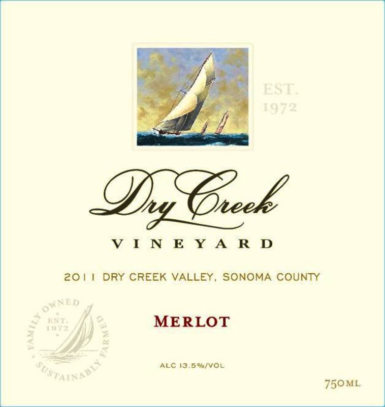 Dry Creek Vineyard Merlot 2011 Front Label