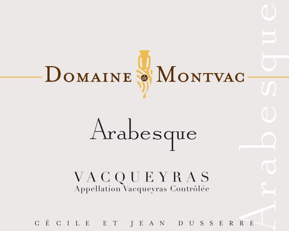 Domaine de Montvac Vacqueyras Arabesque 2011 Front Label