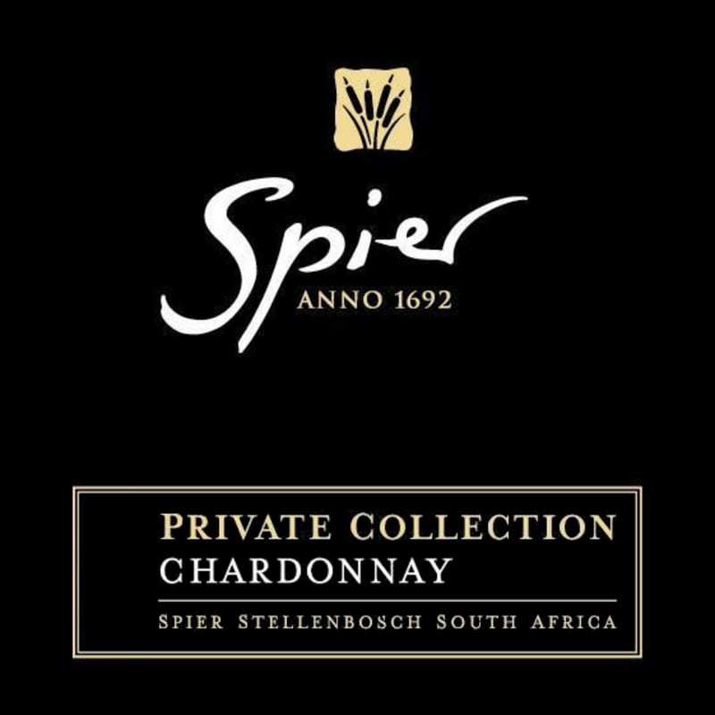 Spier Private Collection Chardonnay 2013 Front Label