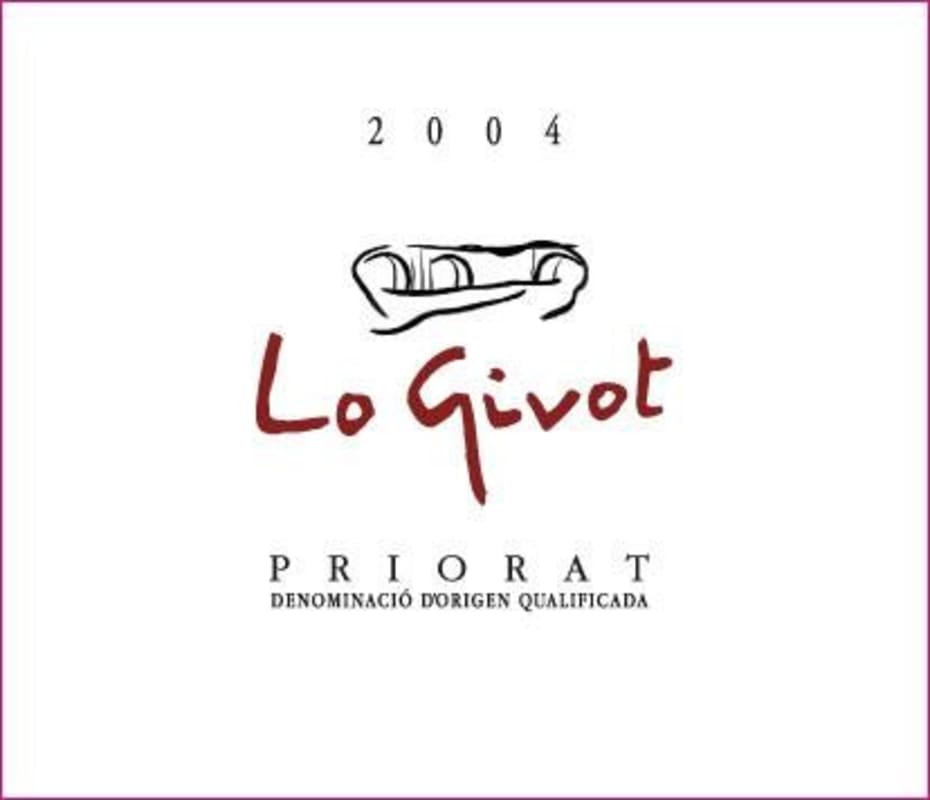 Celler del Pont Priorat Lo Givot 2004 Front Label