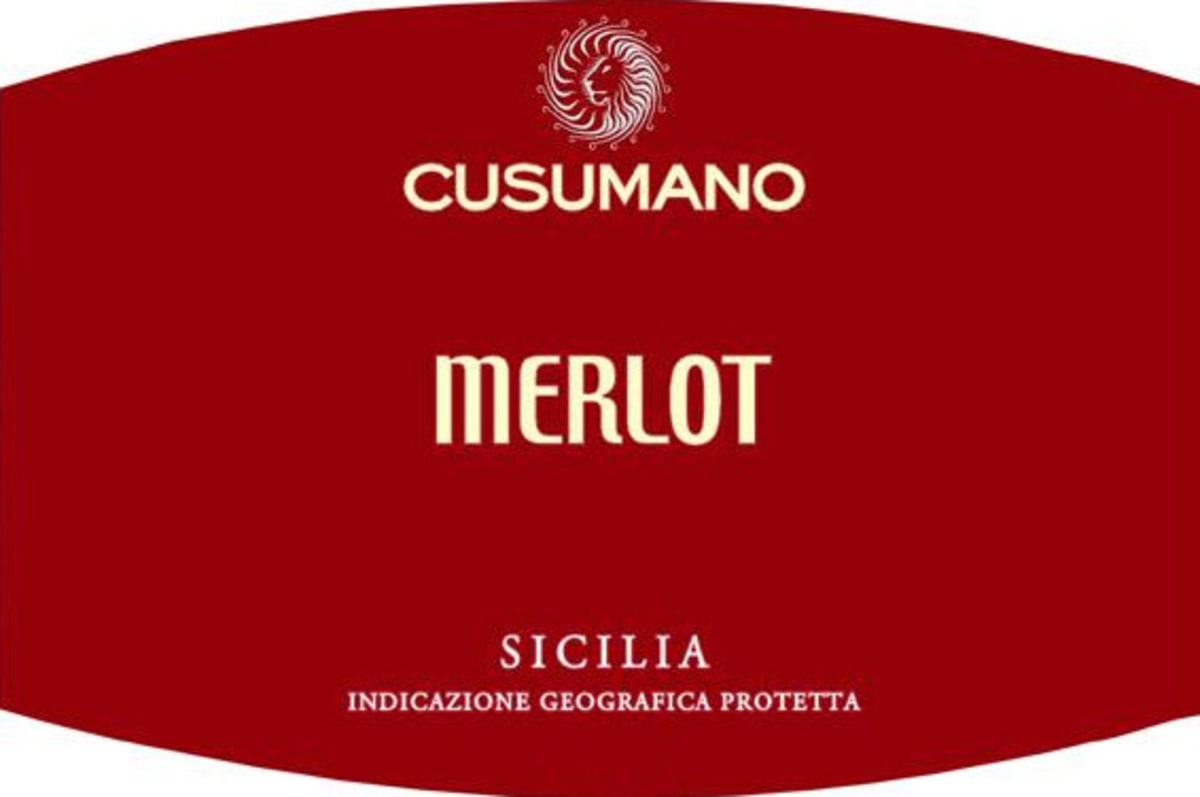 Cusumano Merlot 2012 Front Label