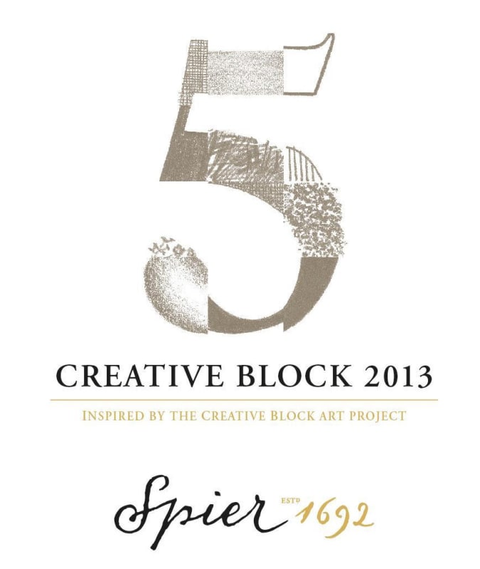 Spier Creative Block 5 2013 Front Label