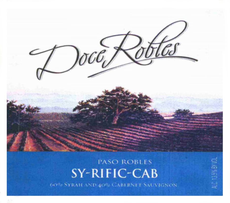 Doce Robles Winery Sy Rific Cab Syrah Cabernet Sauvignon 2010 Front Label