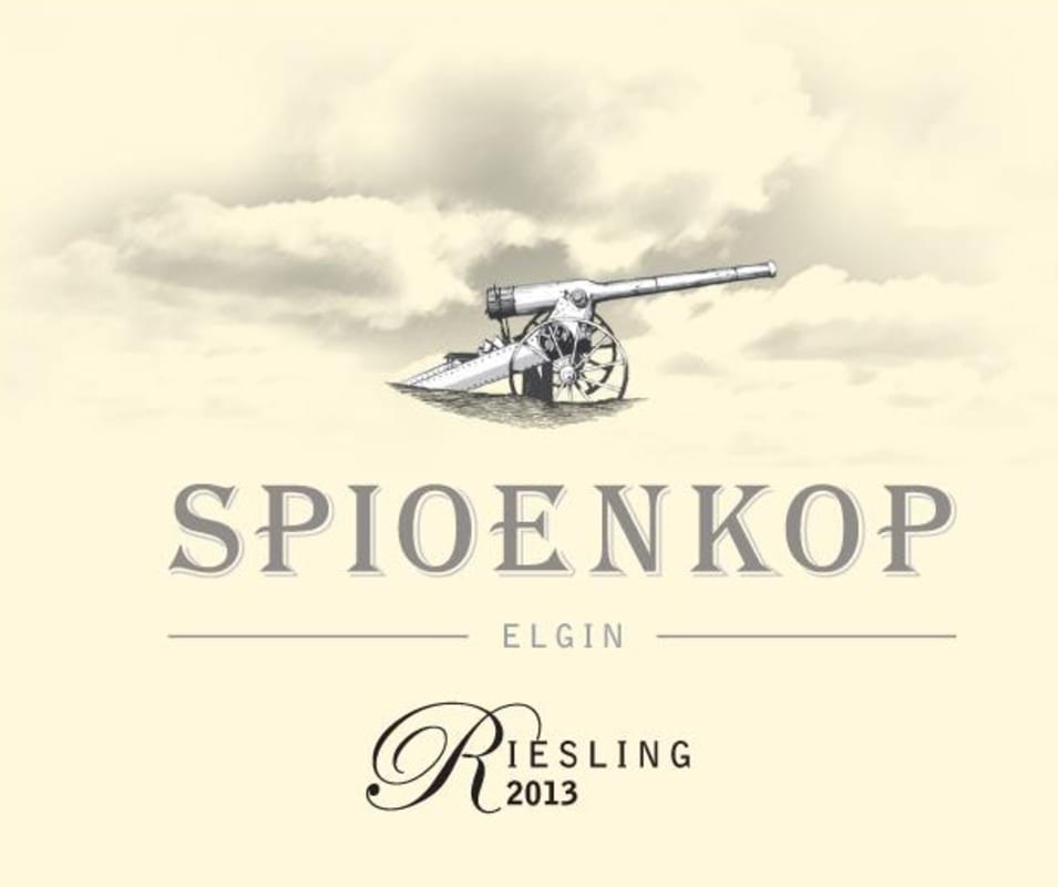 Spioenkop Riesling 2013 Front Label