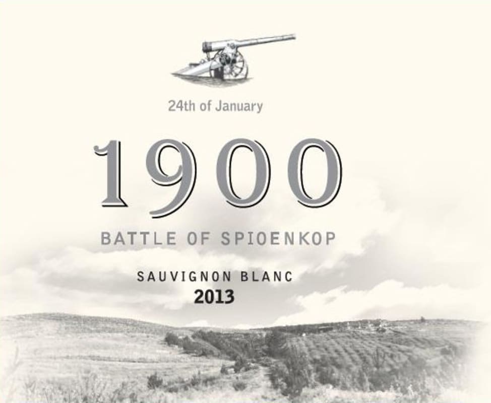 Spioenkop 1900 Battle of Spioenkop Sauvignon Blanc 2013 Front Label