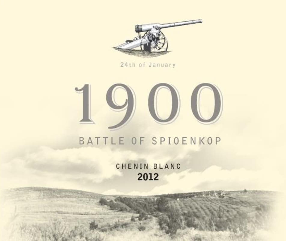 Spioenkop 1900 Battle of Spioenkop Chenin Blanc 2012 Front Label