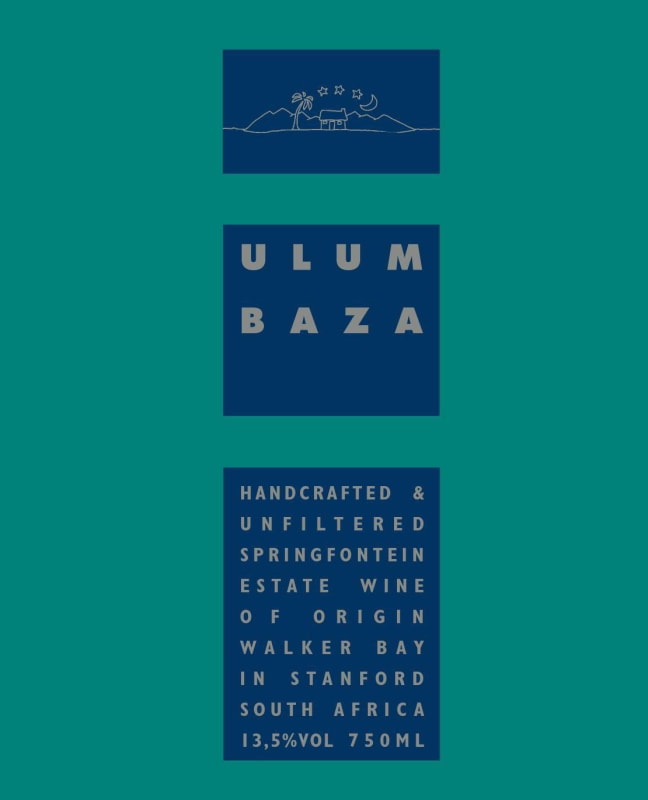 Springfontein Wine Estate Ulumbaza Shiraz 2013 Front Label