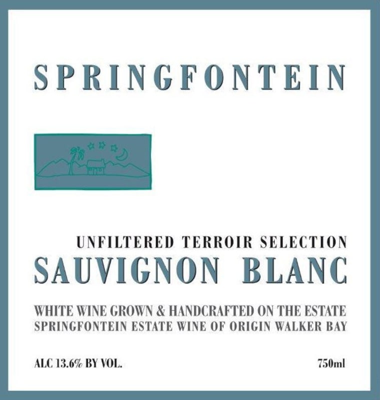 Springfontein Wine Estate Terroir Selection Sauvignon Blanc 2013 Front Label