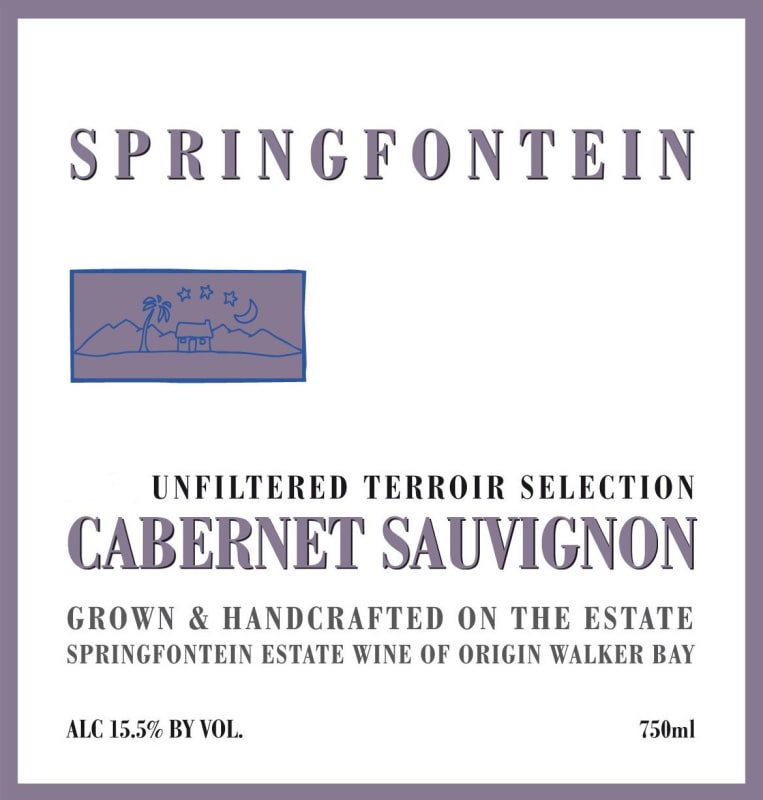 Springfontein Wine Estate Terroir Selection Cabernet Sauvignon 2009 Front Label