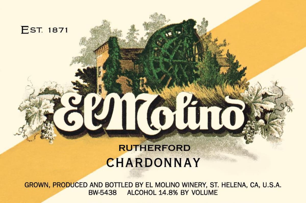 El Molino Rutherford Chardonnay 2010 Front Label