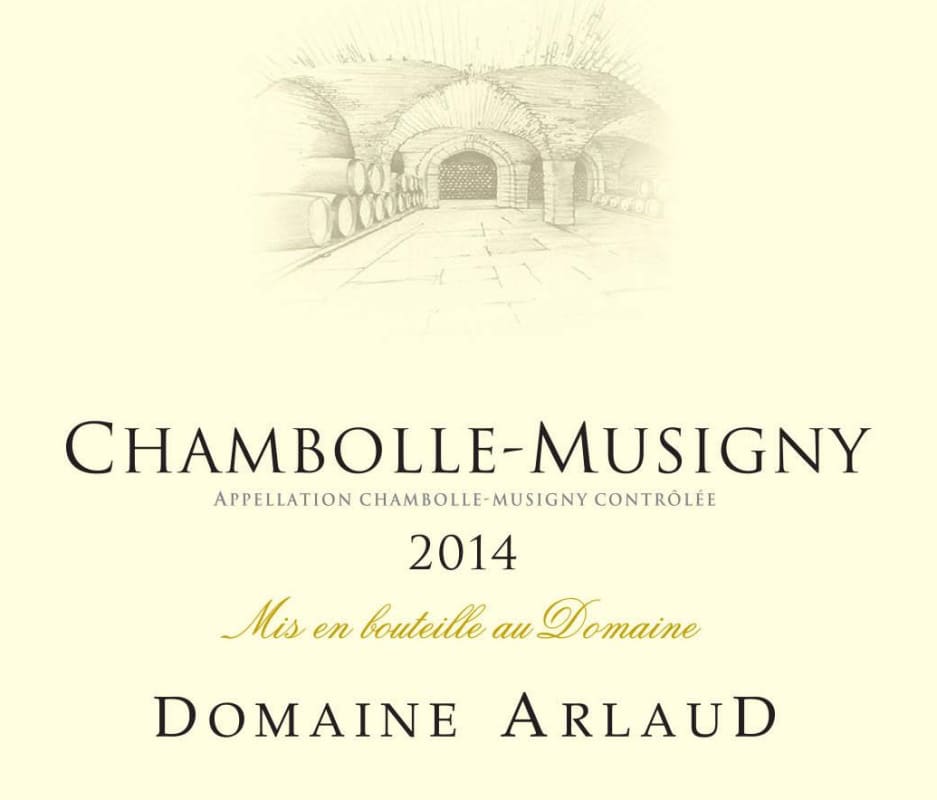 Domaine Arlaud Chambolle-Musigny 2014 Front Label