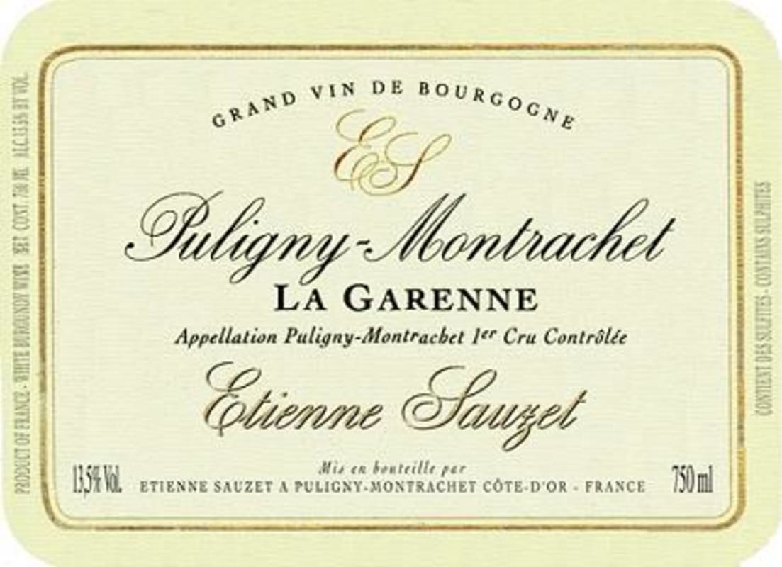 Domaine Etienne Sauzet Puligny-Montrachet La Garenne Premier Cru 2011 Front Label