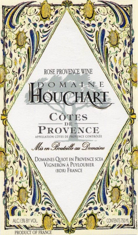 Domaine Houchart Cotes de Provence Rose 2013 Front Label